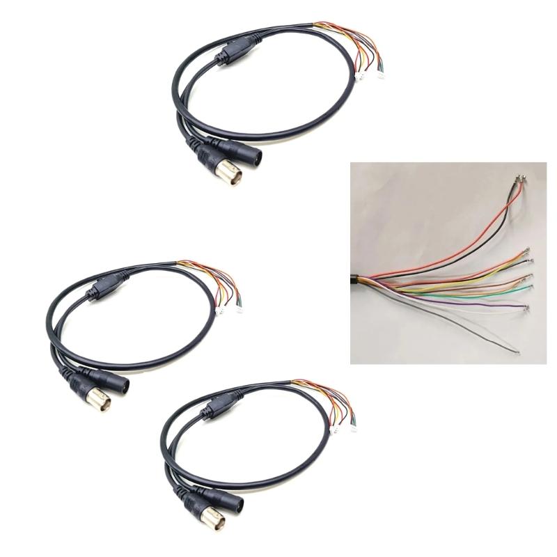 11 Pin CCTV Camera Connection Cable With OSD Menu Button Power Supply And BNC Video Output
