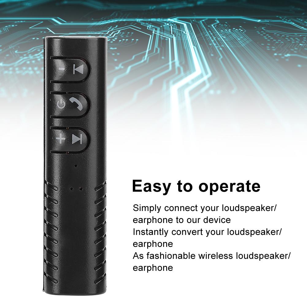 Portable Collar Clip Car Hands Free Bluetooth 3.5 AUX Audio Receiver 4.2 High Definition Call Taking Pictures