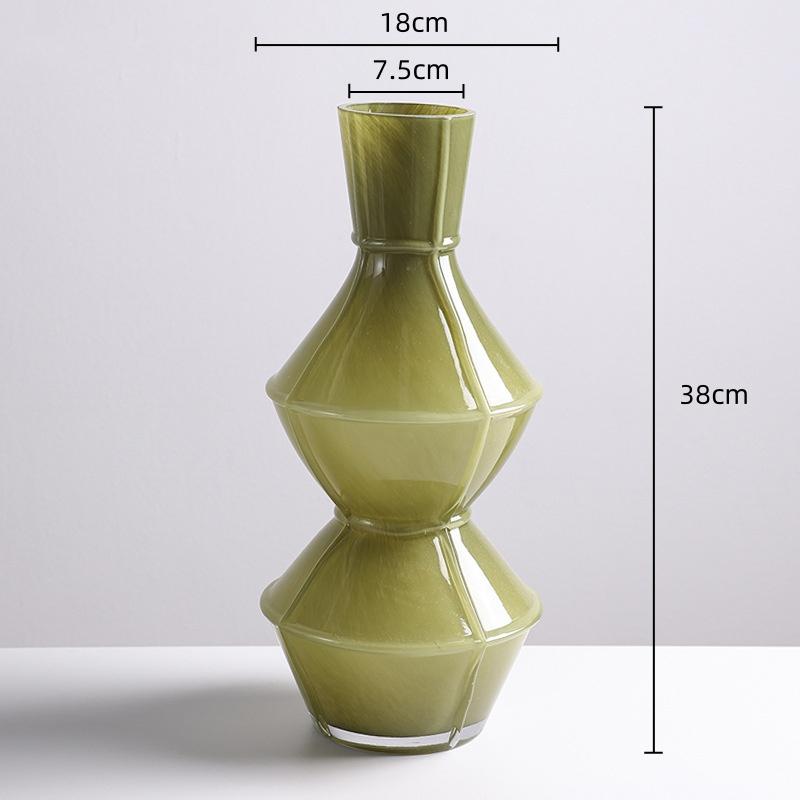 Glass Vase Colorful Geometric Creative Glass Bottles Hydroponics Terrarium Glass Vase Home Decoration Accessories