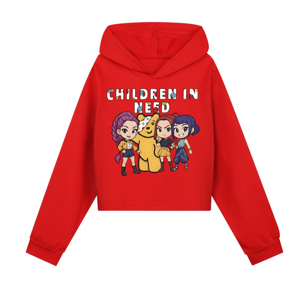 5103 Kids Girls POP Singer Rumi Mira Zoey Printed Casual Long Sleeves Hoodies Sweatshirt Top