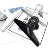 20cm Stainless Steel Flat Head Paper Clip - Large Document Holder for Office Stationery