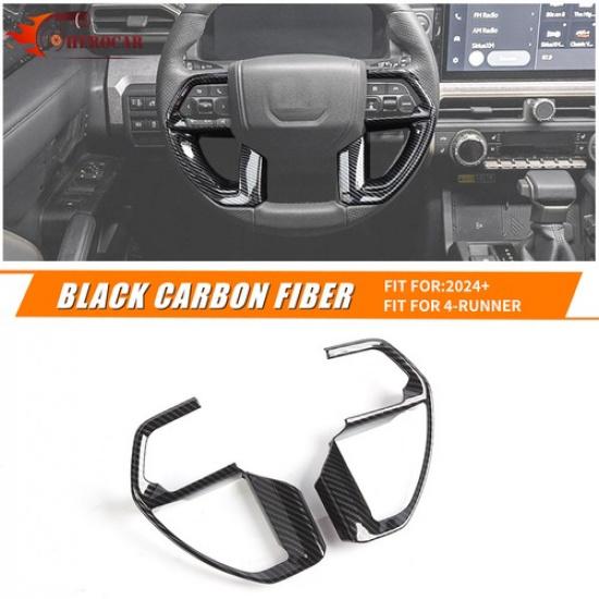 Carbon Fiber Steering Wheel Cover Trim For 4runner Tacoma 2024 2025 Accessories