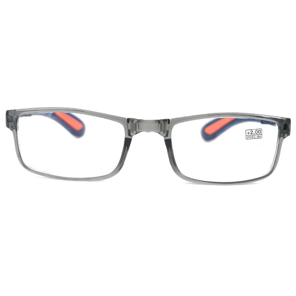 Vintage PC Reading stylish lightweight Glasses Blue+Grey Square Frame Ultra Light Frame Eye Protection Men ladies