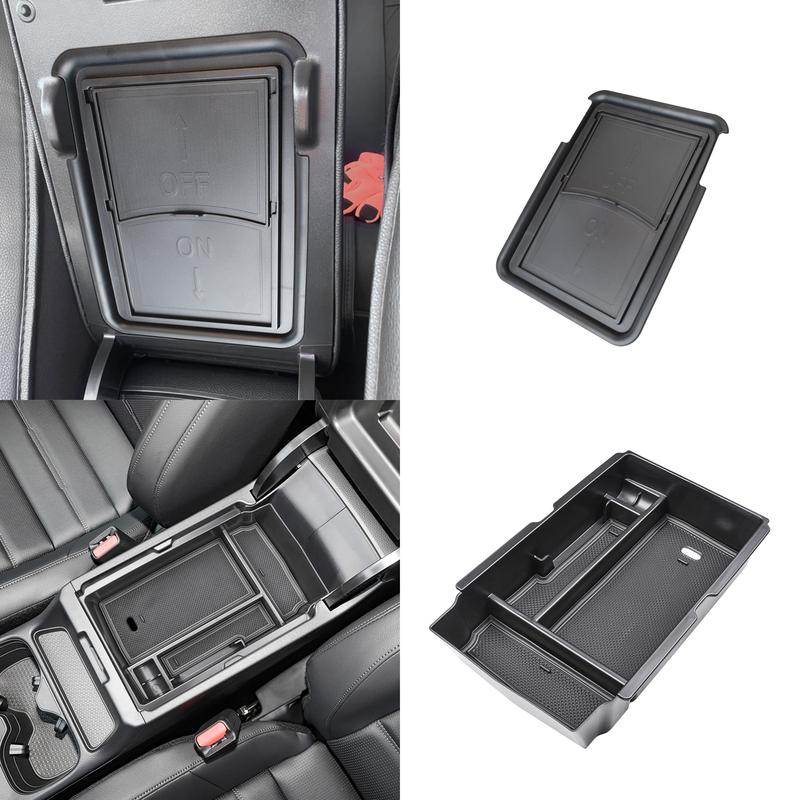 Für Honda CRV 2024 2025 2 Stück Mittelkonsolen-Organizer Armlehnen-Aufbewahrung Versteckte Box Mittelkonsolen-Schale Auto ABS Zubehör