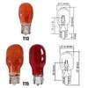 10x T15 12V16W Clear Glass Amber White Halogen Lamp Bulbs Car Interior Light Clearance Light Dashborad Instrument Lights