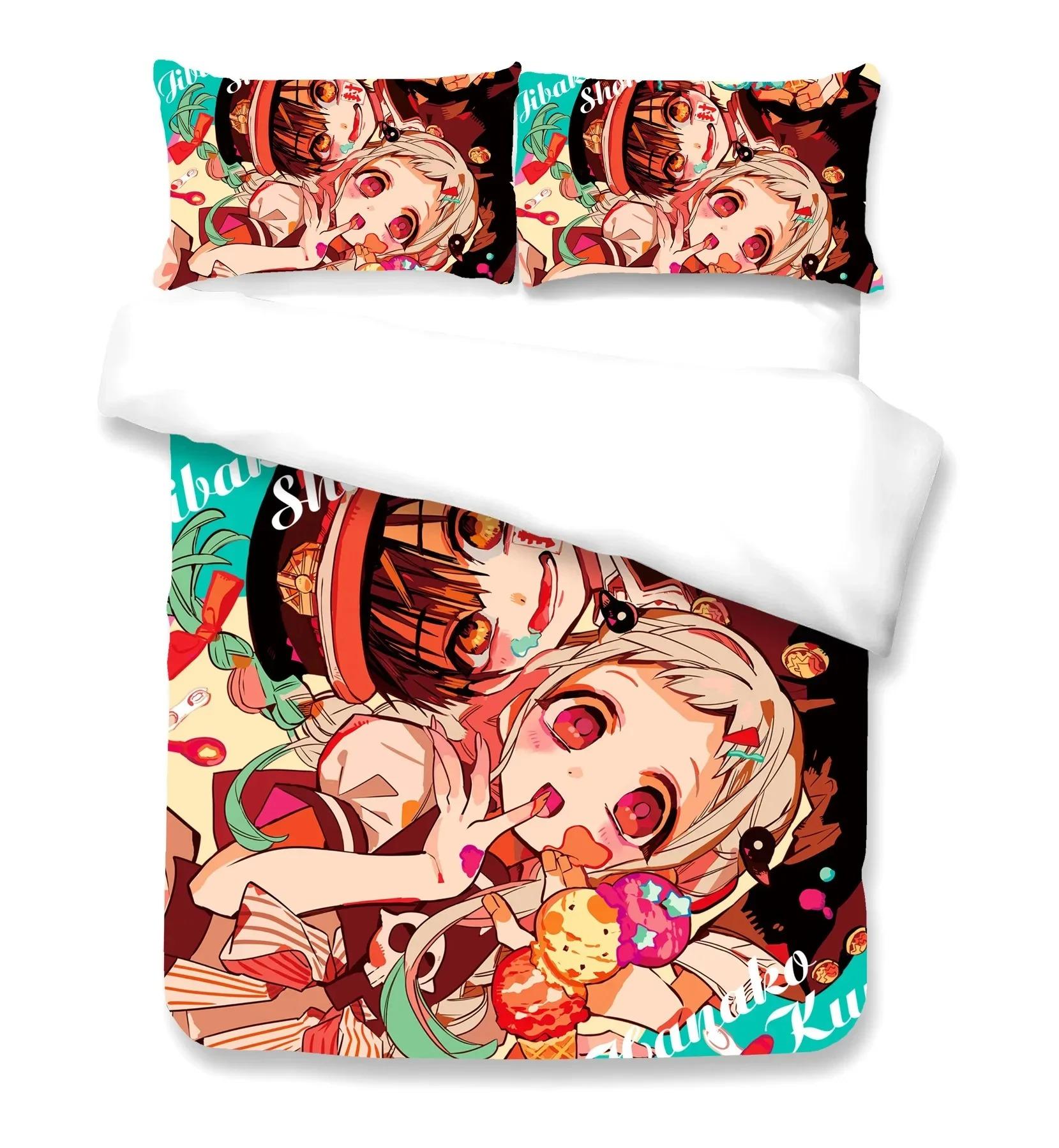 

Toilet-Bound Hanako-Kun Bedding Set Single Twin Full Queen King Size Bed Set Adult Kid Bedroom Duvet Cover Sets 3D Anime 014 EU Single(135*200cm)3pcs