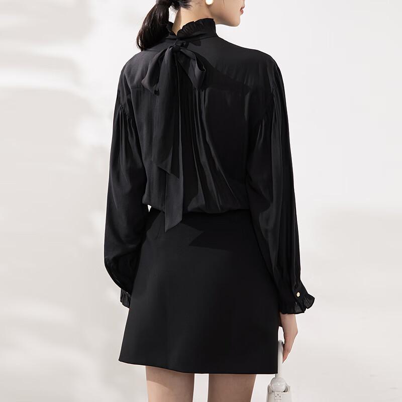 

Tatu Women s Spliced Faux Two-Piece Office Dress L