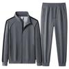 Spring Autumn Men's Tracksuit Cotton Sports Suit Sweatshirt  2-piece Set Middle-Aged And Elderly Casual Cardigan Hoodies Set