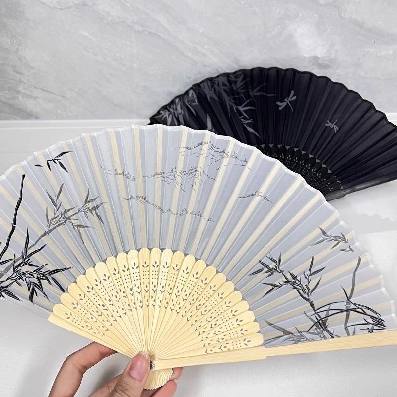 Traditional Chinese Folding Fan for Hanfu, Qipao, and Dance - Portable Summer Accessory for Women and Children
