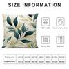 Leaves Ins Cushion Cover Pillowcase Ultra Soft Skin Friendly Fabric Cloud Like Comfort & Concealed Zipper