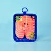 Salmon Seafood Platter Pendant Fish Fillets Mini Hanging Doll Bag  Aquarium Gift