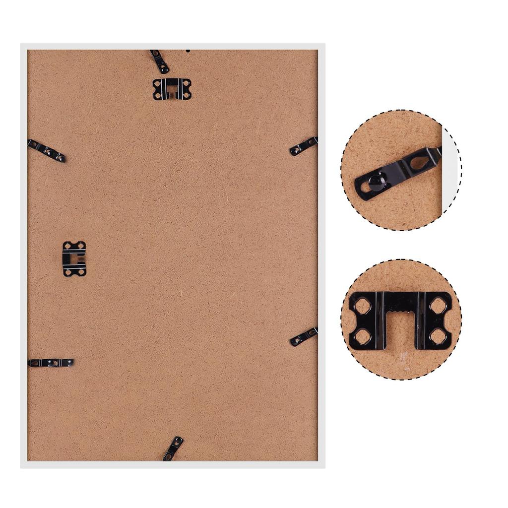 Serwrsw Frame Lightweight A3 Photo Poster Art Photo Frame Wall Hanging White 1 Piece 29.7x42cm