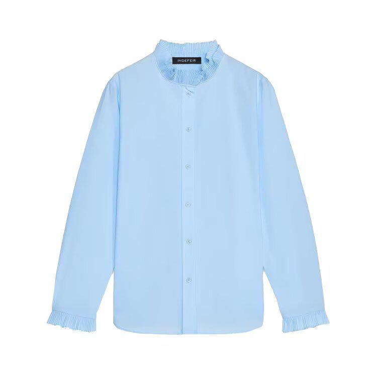 

Весна 2025 Женская мода Многослойная рубашка - Евро-американский стиль Extra Small синий