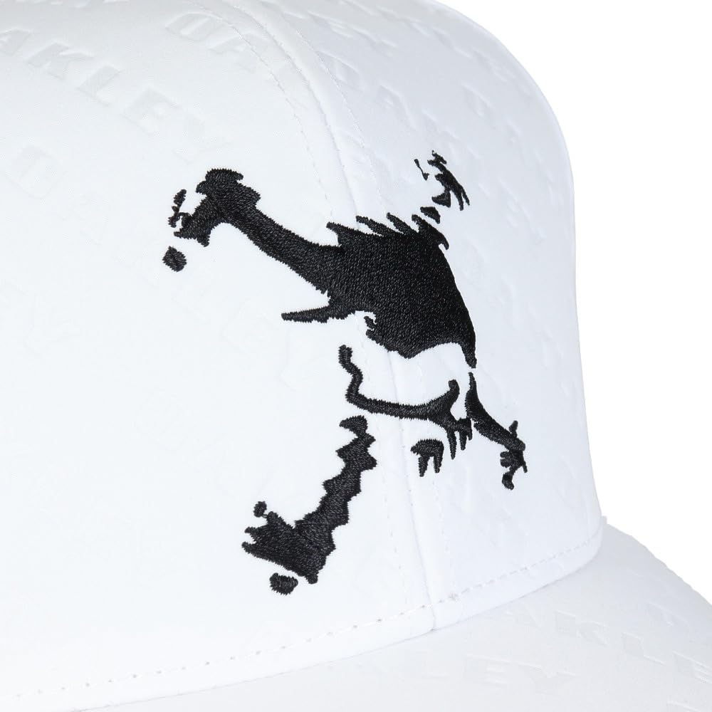Oakley Skull Embroidery Size Free Size Cap, 25.0 (100), White,