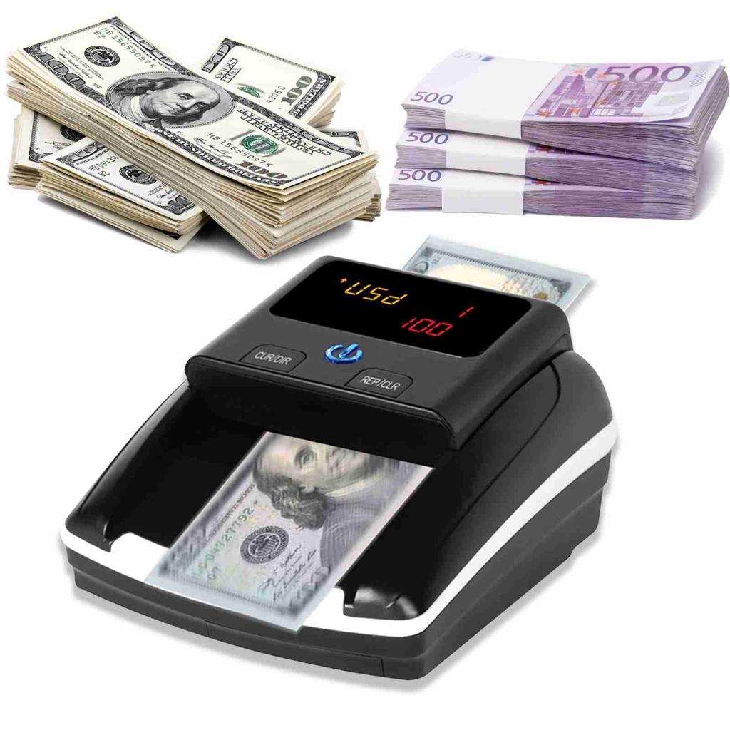 Macchina Conta Soldi Dollaro Euro UV MG WM IR Rilevatore di Banconote False Contabanconote per Negozi di Alimentari