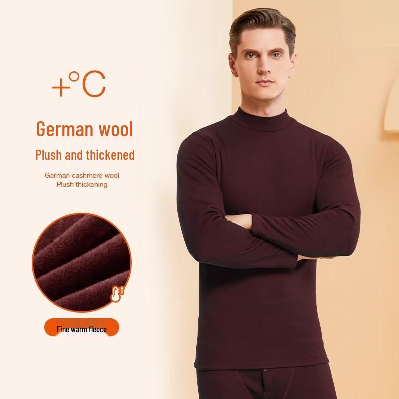 Мужской утепленный флисовый комплект Nanjiren с круглым вырезом 4XL