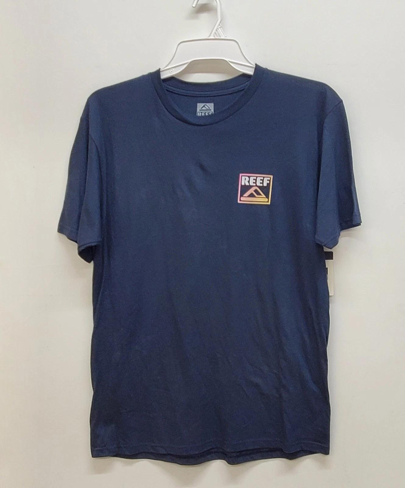REEF DAX  S/S T-Shirt - Navy - Large - NWT 110