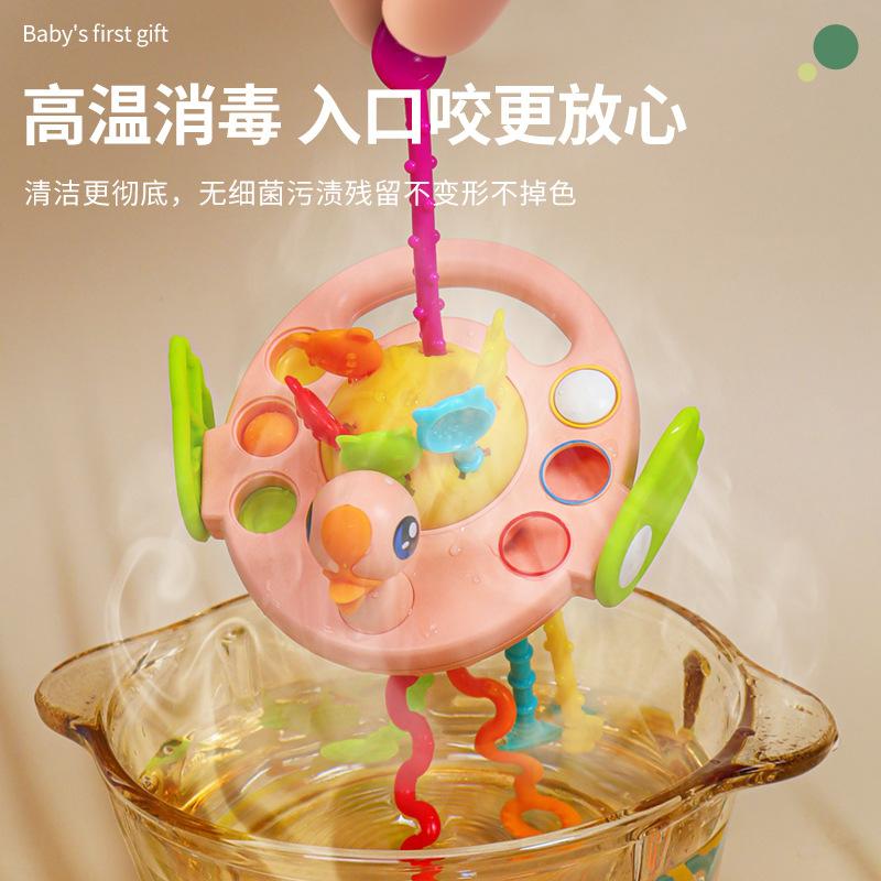 Baby Enlightenment Finger Pumping Music, Can Be Pressed And Gnawed Early Education Animal Lala Music Toy