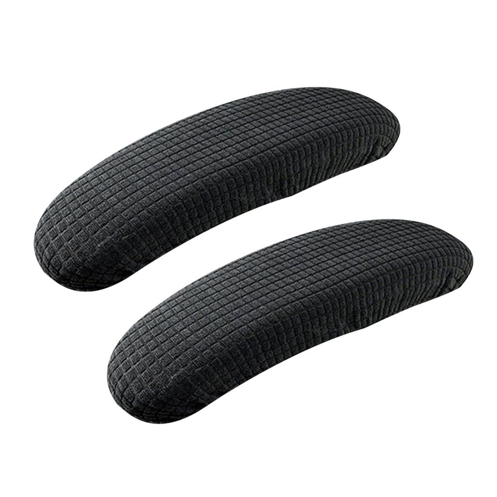 Pack of 2 Armrest Protectors with Elastic Band for Secure Installation on Various Office Chairs Providing