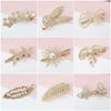 17 Styles Hair Clip Big Barrettes Bowknot Leaf Butterfly Flower Star Crystal Alligator Hairpin Headwear Fashion Zircon Gift