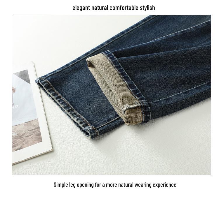 Women's High Waist Wide Leg Retro Jeans - Spring Casual, Loose, and Floor-Length.