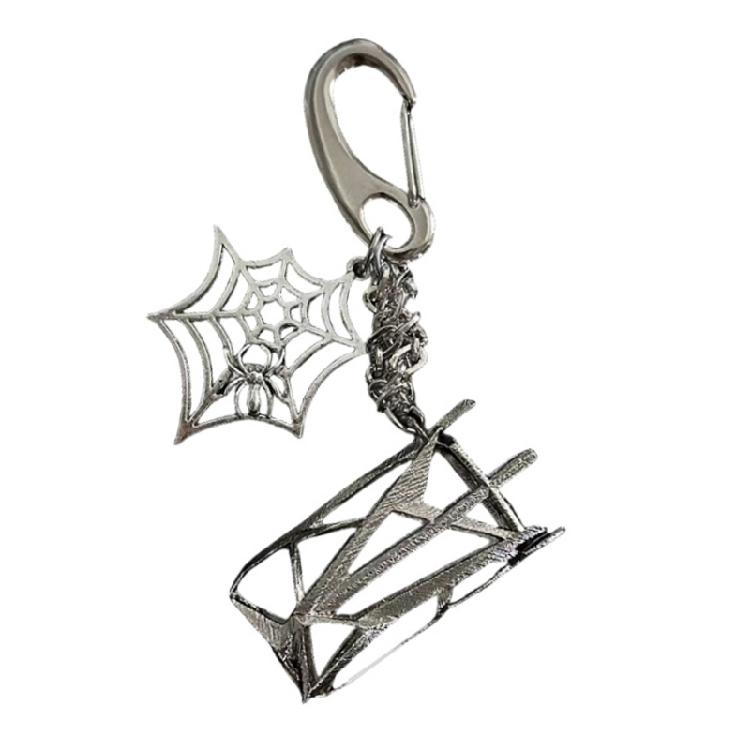 

Gothic Styles Multi Tool Keychain For Adventurers Distressed Metal Craftsmanship Lighter Holder Keychain Accessory