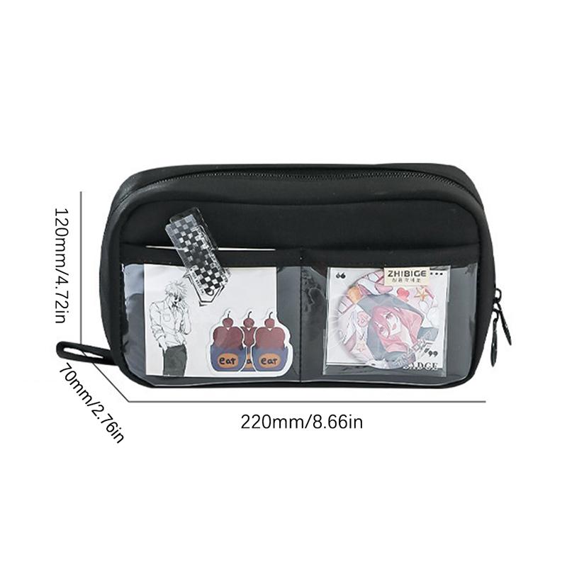 New 5-Layer Transparent Pencil Pouch With Large Capacity And Lightweight Design School Supplies Pencil Cases For Girls