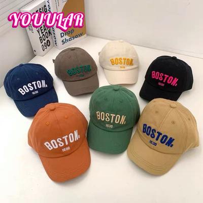 Kinderhoeden Jongens Meisjes Lente en Herfst Geborduurde Letters Baseballpetten Dunne Baseballpetten