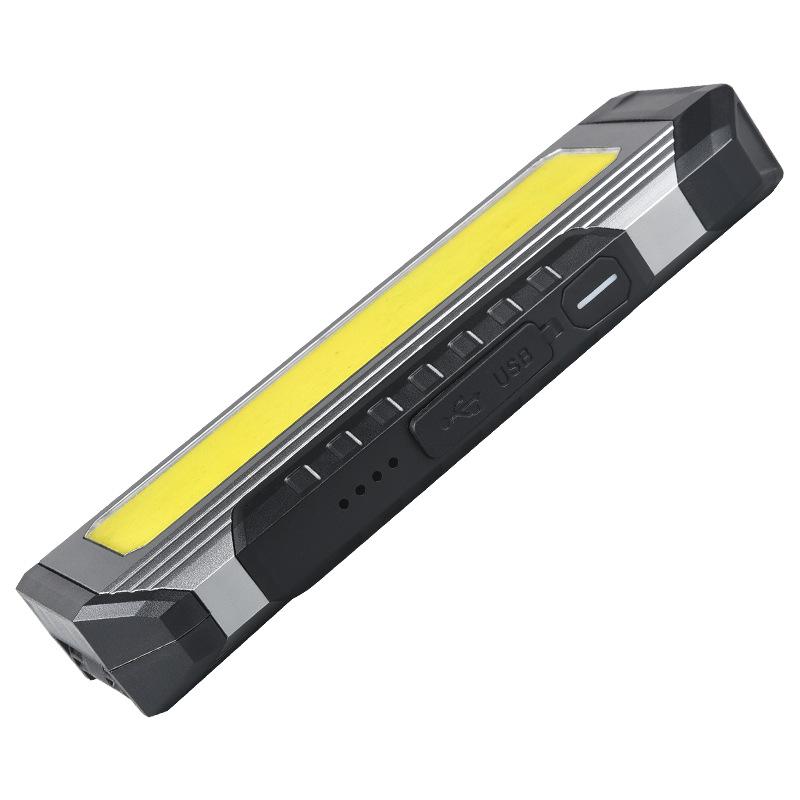"Multi-Function LED Work Light with USB Charging, Magnetic Base, and COB Flashlight"