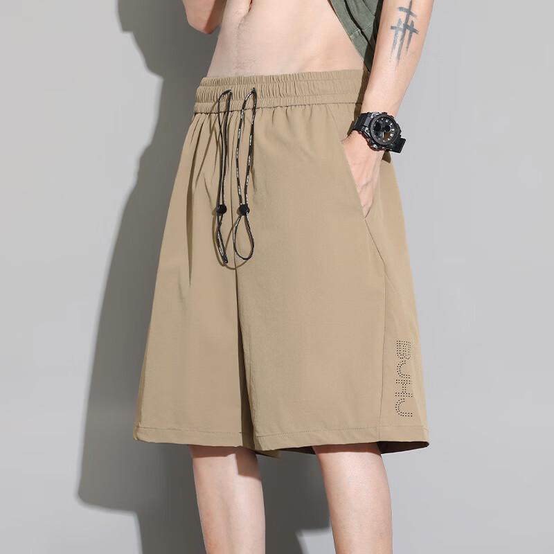 Luomeng Men's Summer Loose Fit Beach Shorts