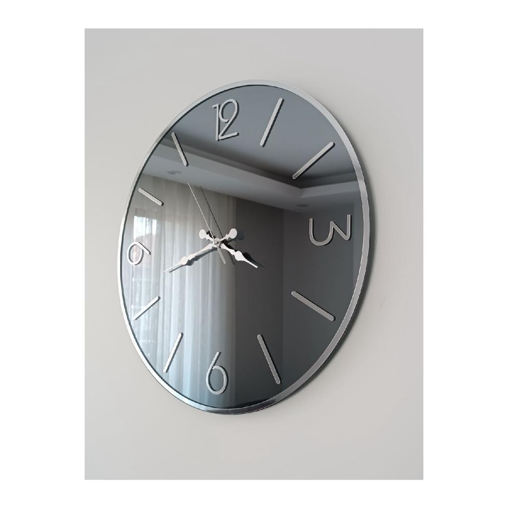 Mirrored Wall Clock Smoked Best Seller