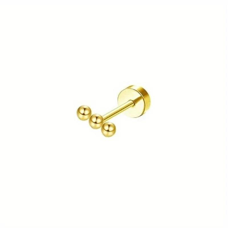 Bobisty 1Piece Earrings for Women Men Stainless Steel Tiny Cartilage Star Moon Heart Elegant Cartilage Piercing Jewelry