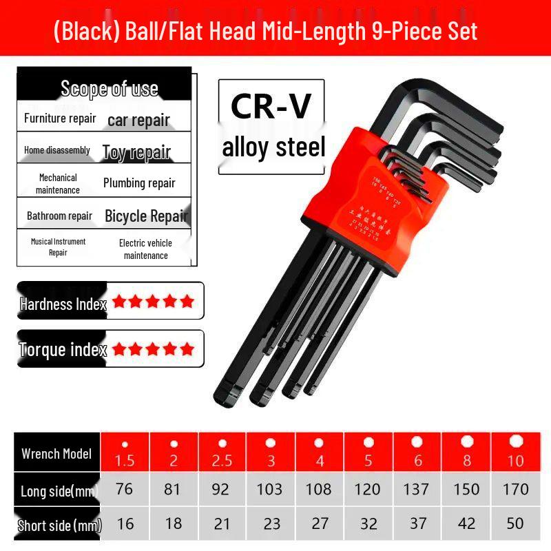 

Premium S2 Hexagon Wrench and Screwdriver Set