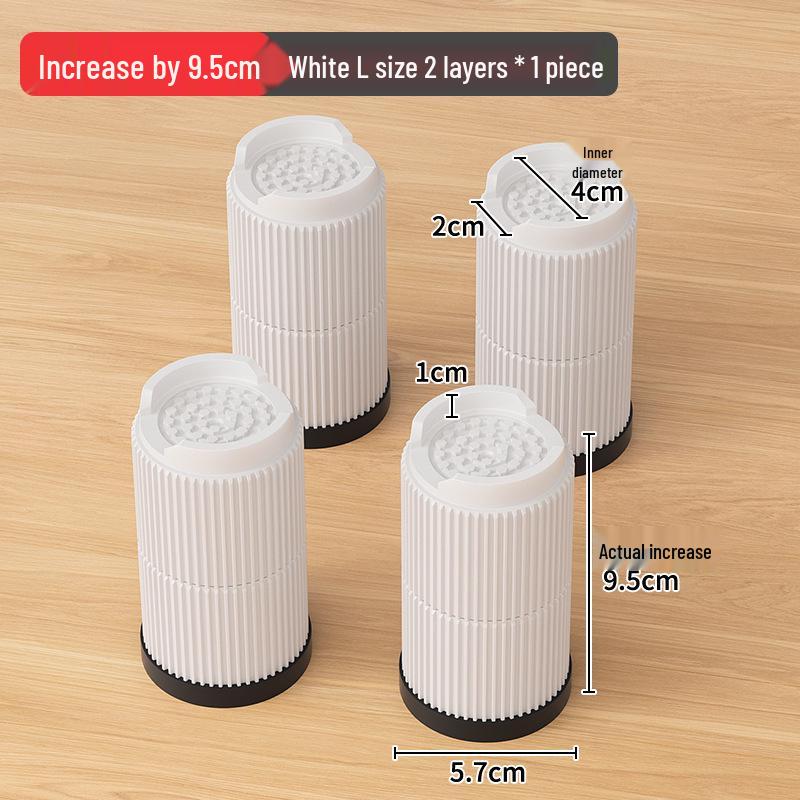 Universal Anti-Slip Vibration-Reducing Base Pad for Washing Machines & Refrigerators, Adjustable Height Stand