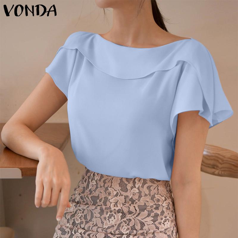 

Летние женские однотонные топы без рукавов VONDA