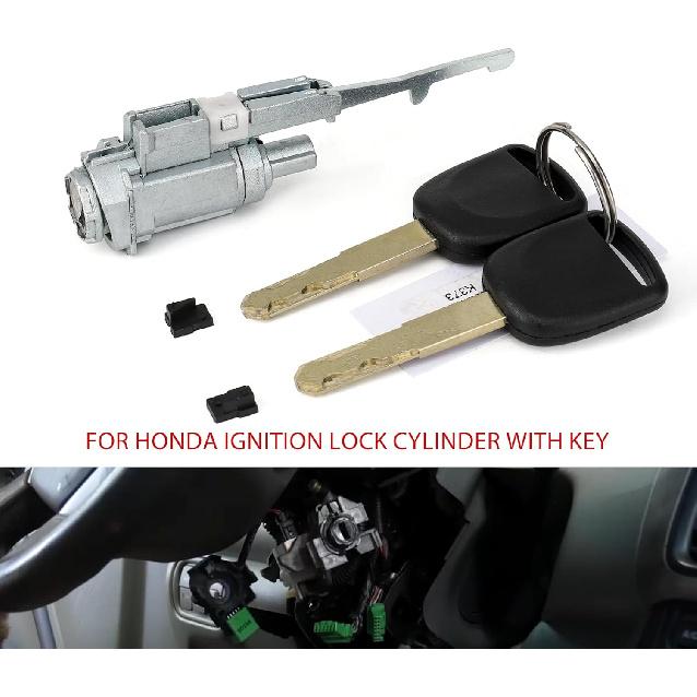 Ignition Switch Lock Cylinder W/ 2 Keys Compatible With Honda Accord Civic Crosstour CR-V CR-Z Element Fit Ight Odyssey S2000 Acura MDX RDX TL TSX
