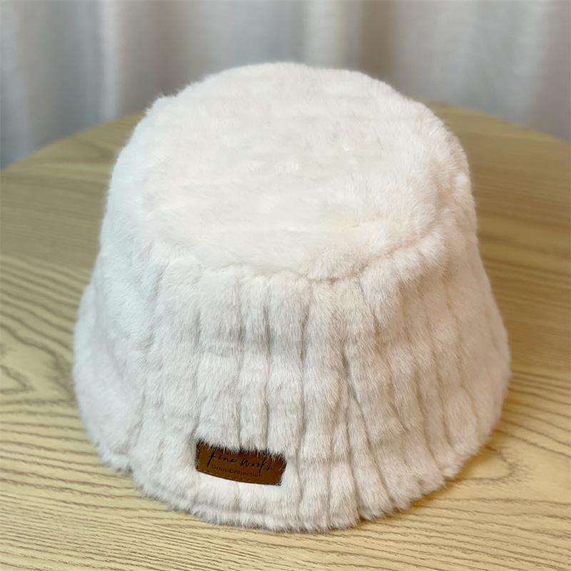 Women's Autumn and Winter New Bucket Hat Fashion Warm Thickened Basin Hat