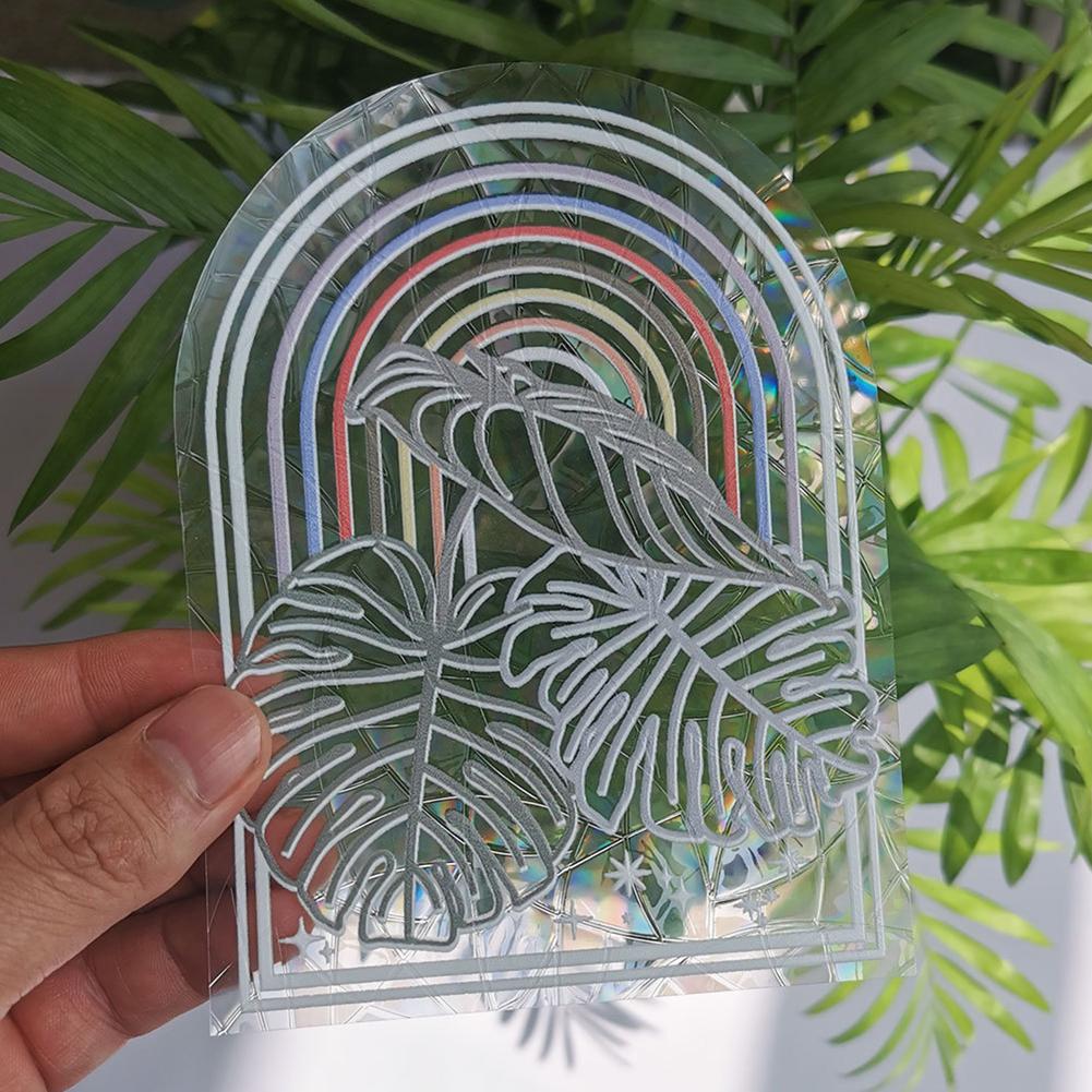 Sun Catcher Wall Stickers Star Moon Rainbow Window Film Mirror Sticker DIY Window Decal Home Bedroom Decoration Rainbow Maker