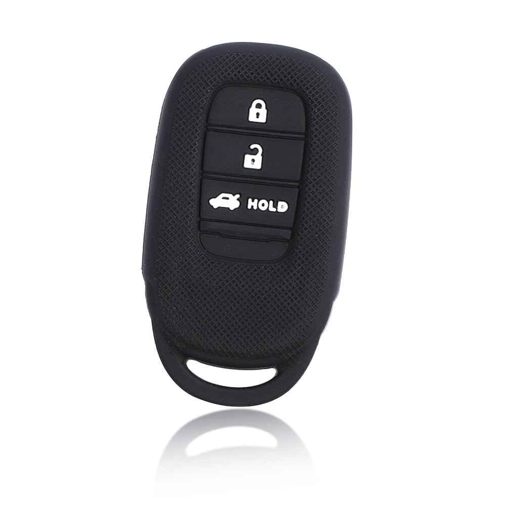 MAKAKO Silicone Cover for Honda Cars Smart Key 3 Buttons / Vezel (2022~) VEZEL/ZR-V (2023~) / etc, Black