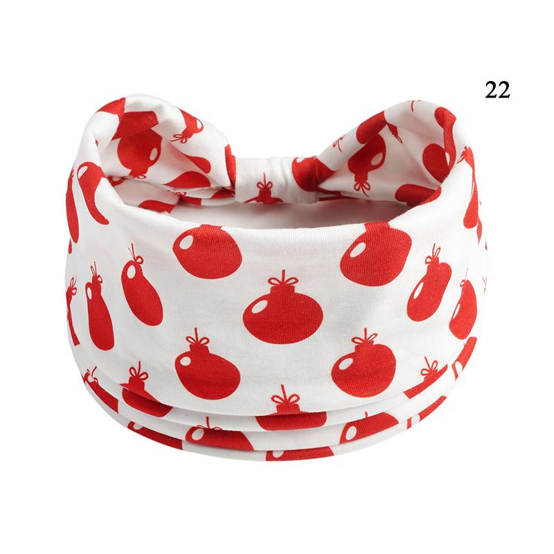Christmas Printed Headband Sport Yoga Wide-brimmed Hairband Santa Claus Elk Elastic Hair Band Xmas Hair Accessories Headwear