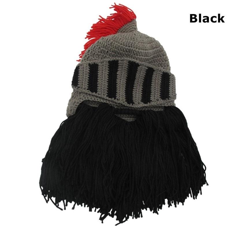 Buy Knitted Hat Red Tassel Roman Knight 