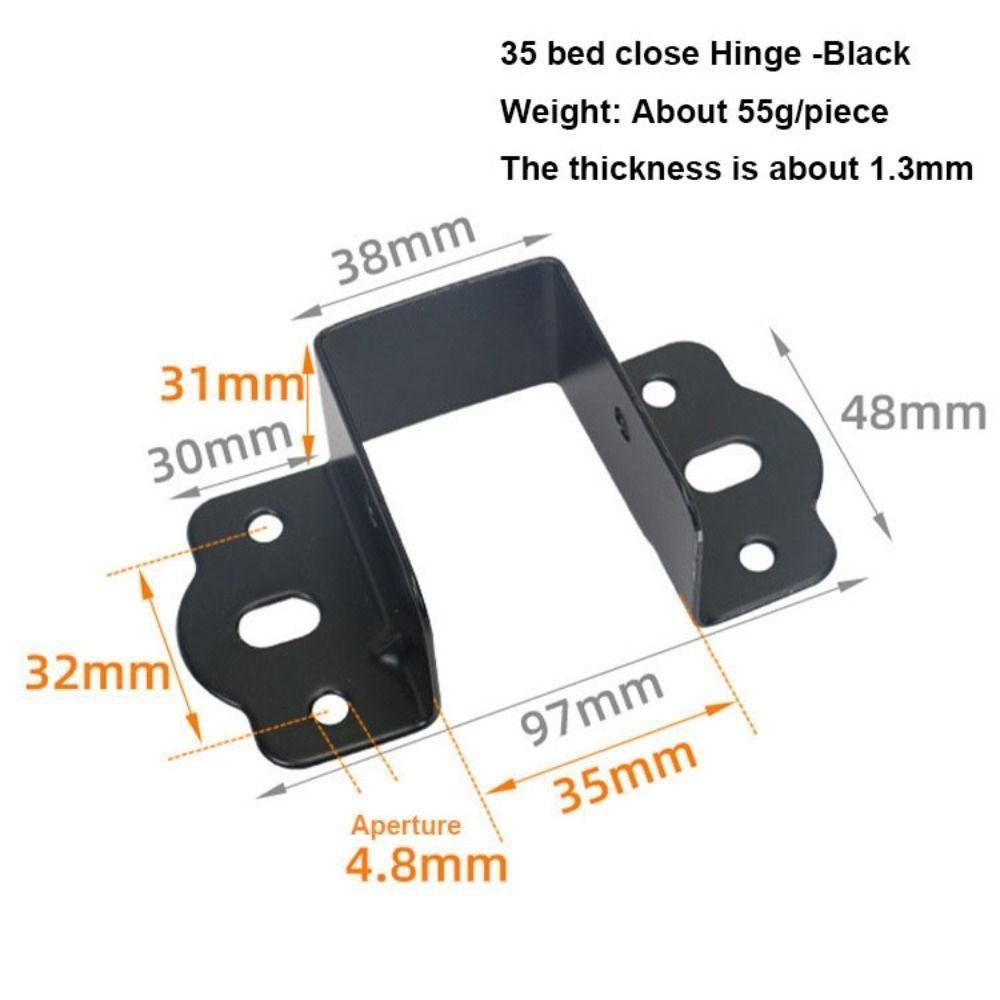 Easy To Install Bed Hinges Thickened Stabilizing Bed Structural Component  Leg Connector