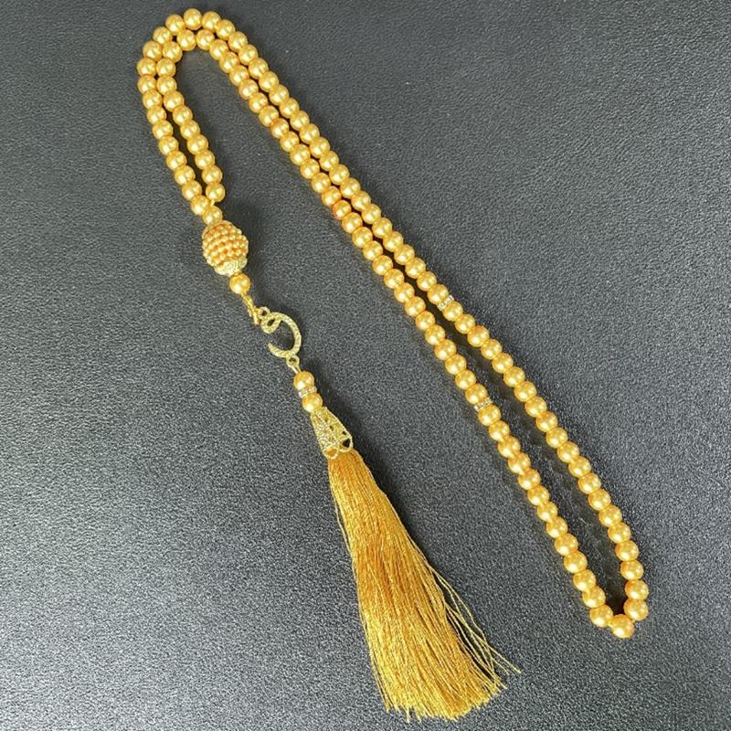 6MM Tasbih Muslim Prayer Beads Islamic Style 99 Beads Color Pearls Charm Bracelets  Mohammed Rosary Bracelets Gift