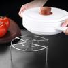 Stainless Steel Round Pot Steamer Rack Dumplings Steaming Tray Tableware Stand for Kitchen Cooking Accessories