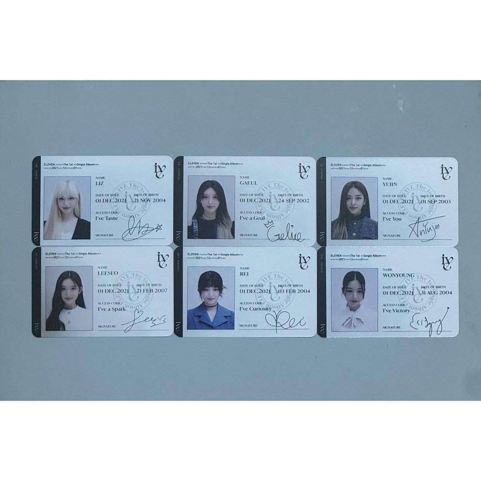 [CreeperCulture] Ive Eleven Album Photocard Set of 12 Korean and Japanese ID Photocards