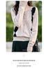 Women's Wool Color Block Diamond Cardigan, Round Neck Knit Sweater for Autumn and Winter.