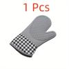 1 Stück, Ofenhandschuhe, Silikonhandschuhe, hochtemperaturbeständig, brennfest, für Familienfeiern, Festivals, Jubiläen