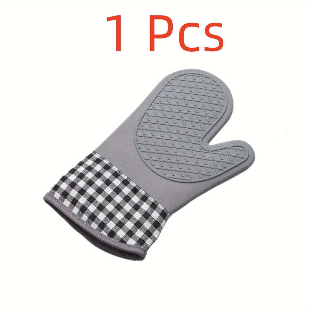 1 buc, mănuși de cuptor, mănuși din silicon, rezistente la temperaturi ridicate, anti-arsuri, pentru reuniuni de familie, festivaluri, aniversări