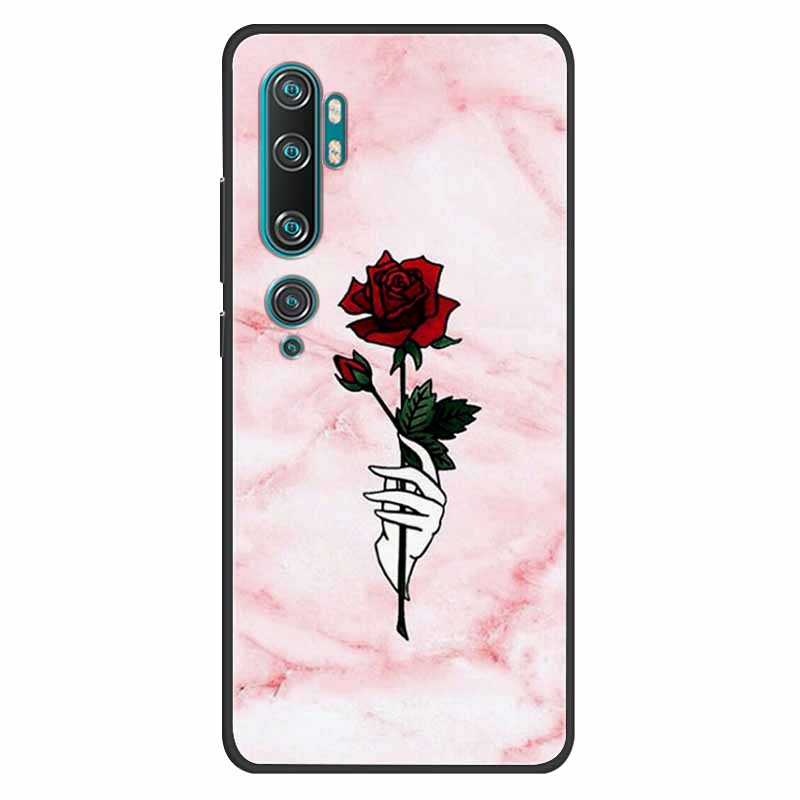 For Xiaomi Mi Note 10 Case Silicone Soft Owl Lion TPU Fashion Back Cover For Xiaomi Mi Note10 Cases Protective Printed Covers