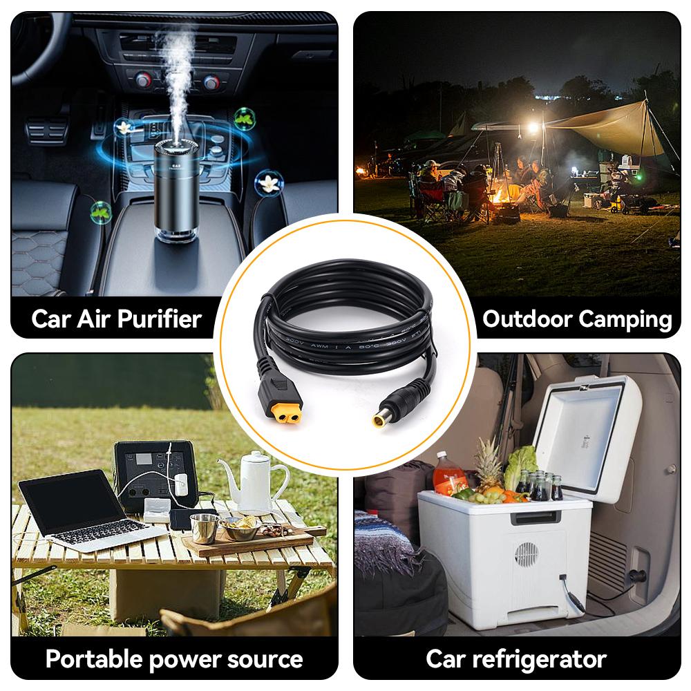 XT60 Female Head To DC7909 Male Head 14awg PVC Solar Panel Connection Line 8.0 Male Head To XT60 Female Head